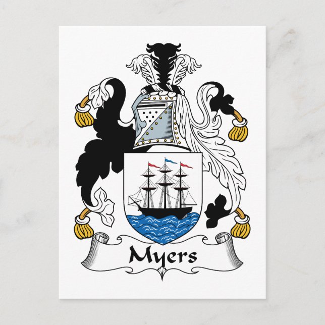 Postal Myers Family Crest (Anverso)