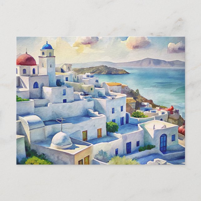 Postal Mykonos, Grecia (Anverso)