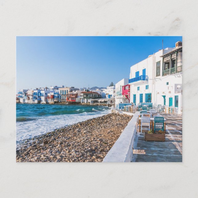 Postal Mykonos, Grecia (Anverso)