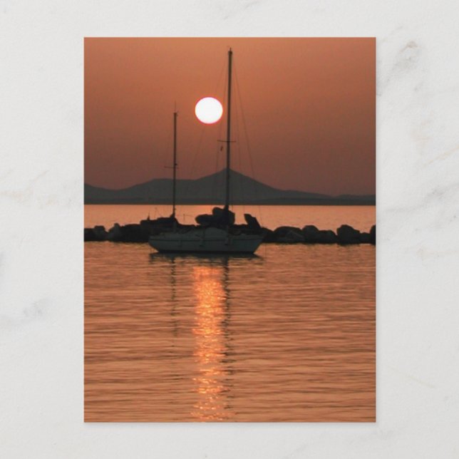 Postal Mykonos Grecia Foto Colette Guggenheim (Anverso)