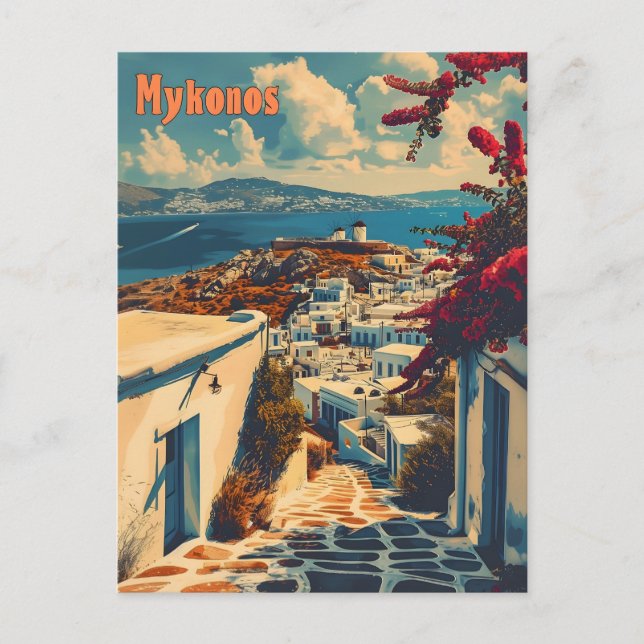 Postal Mykonos Vintage (Anverso)