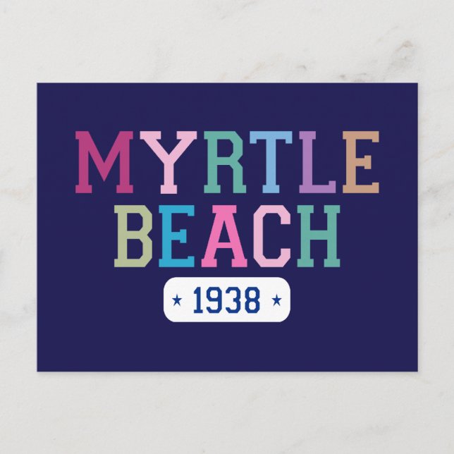 Postal Myrtle Beach 1938 (Anverso)
