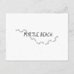 Postal Myrtle Beach Footprints