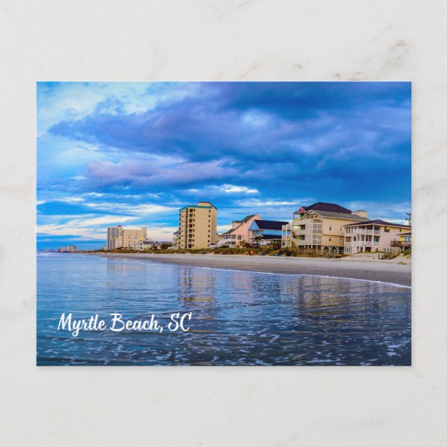 Postal Myrtle Beach, South Carolina Ocean Beach View (Anverso)
