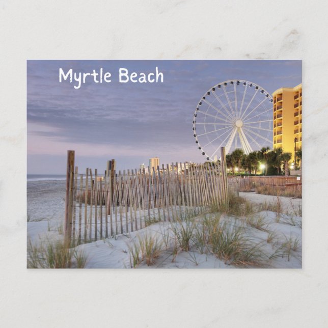 Postal Myrtle Beach South Carolina Postcard Oceanfront (Anverso)