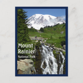 Postal Myrtle cae (el Monte Rainier N.P.) con el texto
