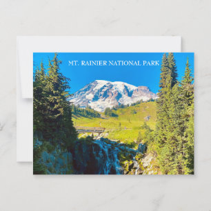 Postal Myrtle Falls - Monte Rainier