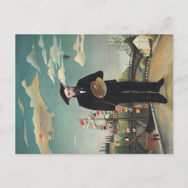 Postal Myself: Portrait – Landscape, Henri Rousseau 1890 (Anverso)