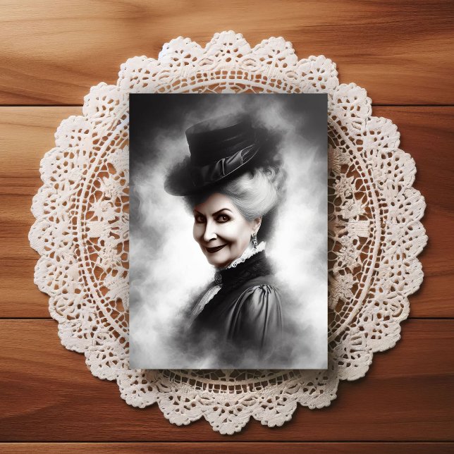 Postal Mysterious Victorian Woman Portrait Art (Subido por el creador)
