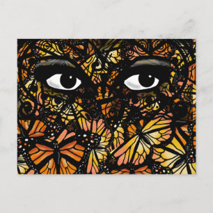 Postal MYSTERY MYSTERY MONARCH BUTTERFLY OJOS por Slipper