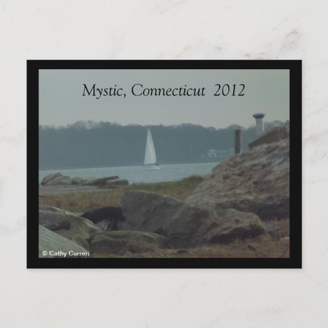 Postal Mystic, Connecticut después de Sandy Postcard (Anverso)