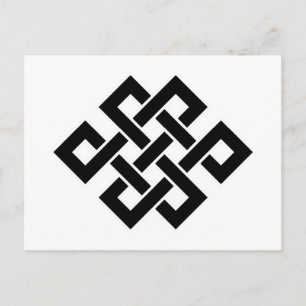 Postal Mystic Knot - B&W 2