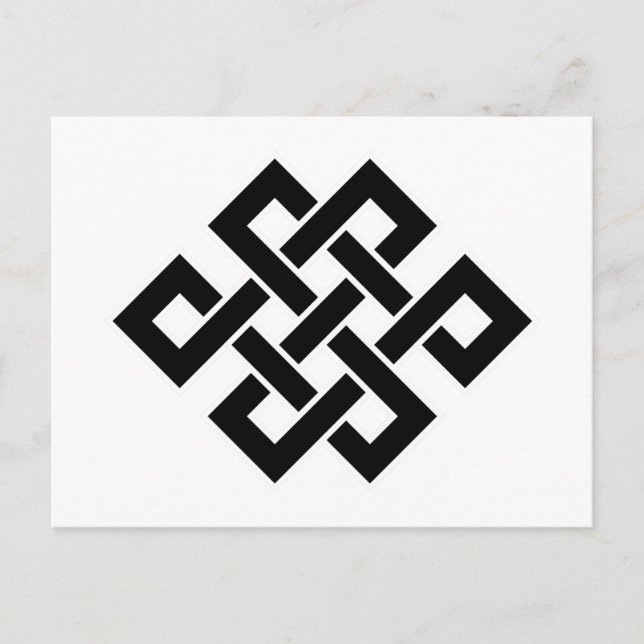Postal Mystic Knot - B&W 2 (Anverso)