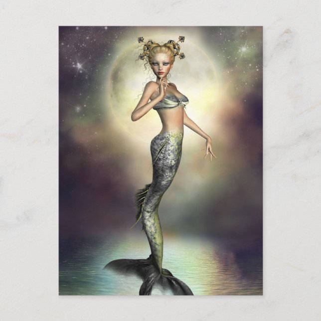 Postal Mystic Moon Mermaid (Anverso)