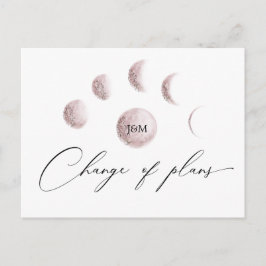 Postal Mystic Moon Rubor Pink Change Of Planes Boda