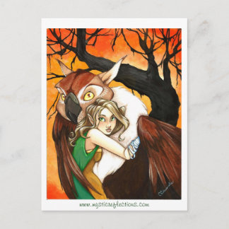 Postal MysticReflections Owl Guardian PostCard