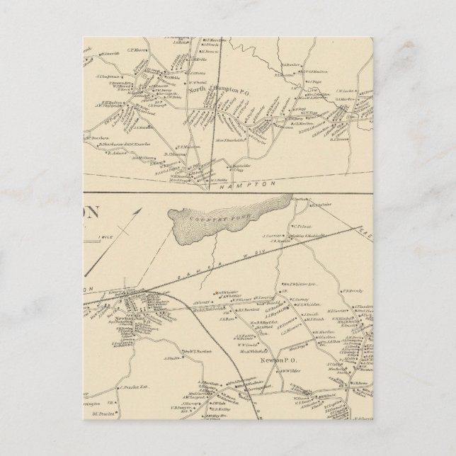 Postal N Hampton, Newton (Anverso)