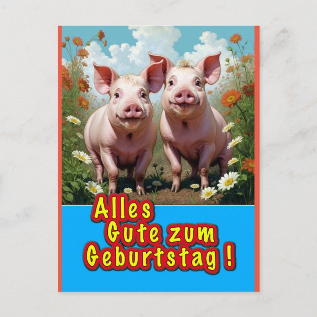 Postal na dann alles Gute (Anverso)