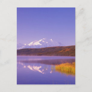 Postal NA, EE.UU., Alaska, Denali NP, Wonder Lake, Mt.