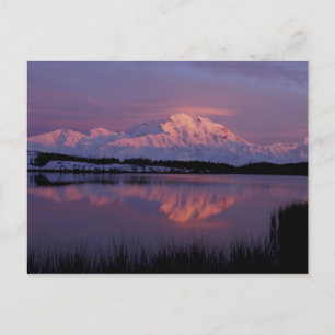 Postal NA, EE. UU., Alaska. Parque Nacional Denali. Mt