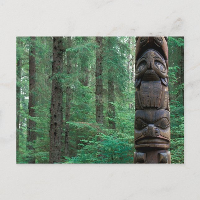 Postal NA, EE.UU., Alaska, Sitka, Sitka Totem Park, A (Anverso)