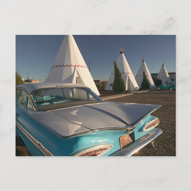 Postal NA, EE.UU., Arizona, Ruta de Holbrook 66, Wigwam 2 (Anverso)