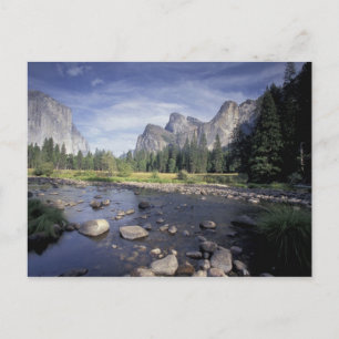 Postal NA, EE. UU., California, Yosemite NP, vista del va