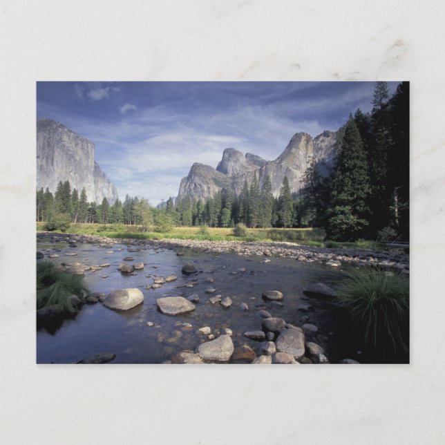 Postal NA, EE. UU., California, Yosemite NP, vista del va (Anverso)