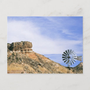 Postal NA, EE. UU., Texas Molino de viento y acantilados 