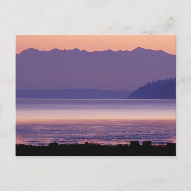 Postal NA, EE. UU., Washington, Conway. Montañas Olímpica (Anverso)