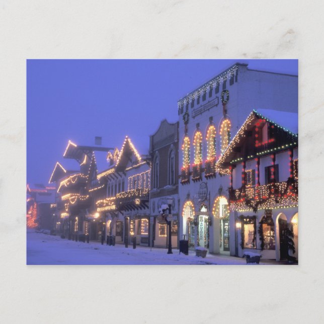 Postal NA, EE. UU., Washington, Leavenworth. Calle princi (Anverso)