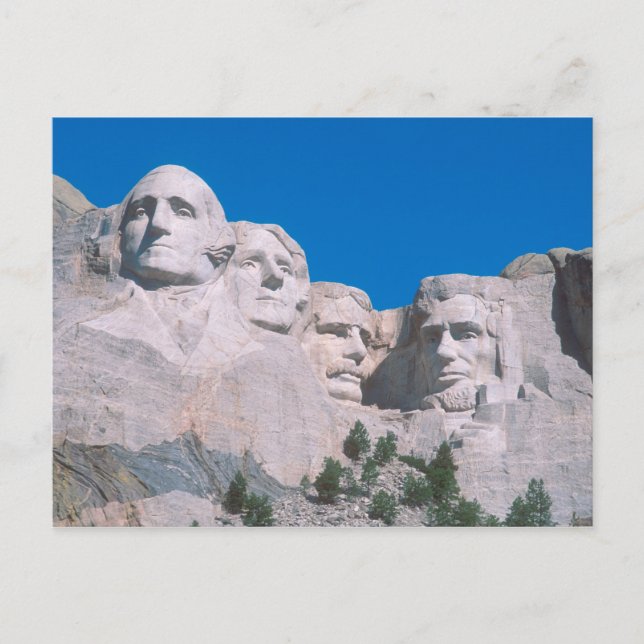 Postal NA, EEUU, SD, Mount Rushmore. (Anverso)