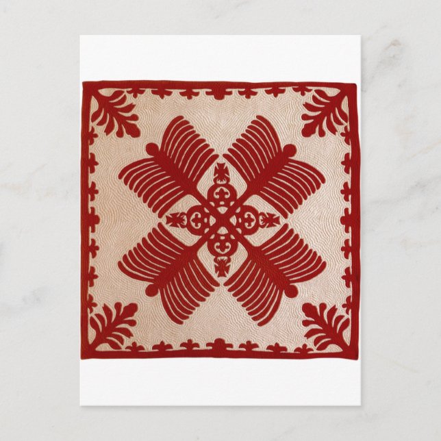 Postal Na Kalaunu Me Na Kāhili, quilt (Anverso)