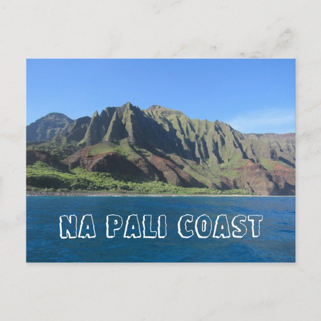 Postal na pali coast hawaii (Anverso)