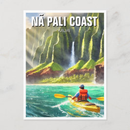 Postal Nā Pali Coast Kauai Hawaii Travel Kayak