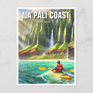Postal Nā Pali Coast Kauai Hawaii Travel Kayak