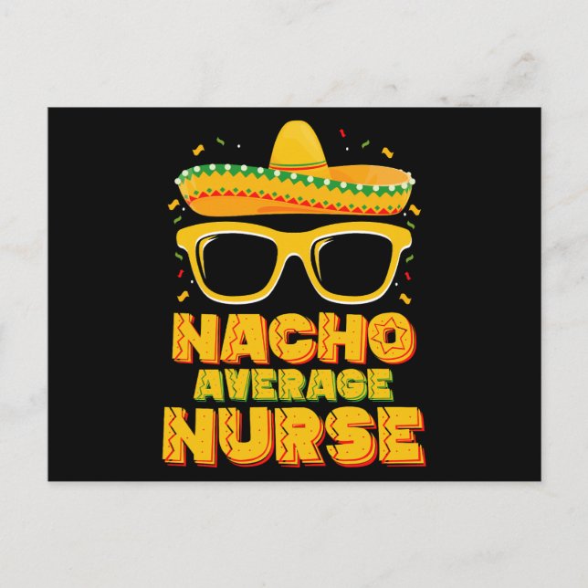 Postal Nacho Enfermera Promedio Cinco De Mayo Familia (Anverso)