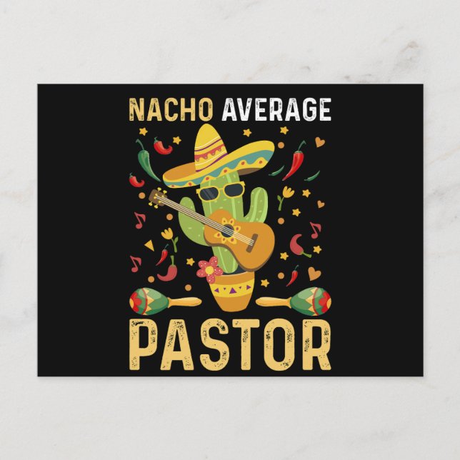 Postal Nacho Pastor promedio líder religioso Cinco De May (Anverso)