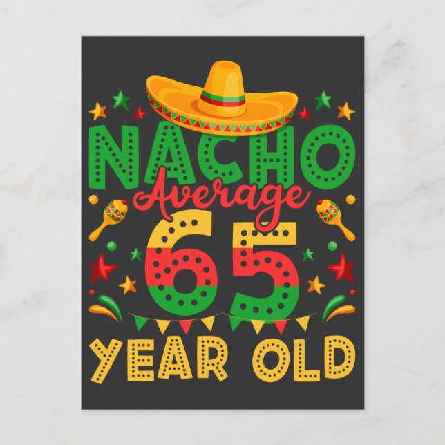Postal Nacho Promedio 65 Año Cinco de Mayo (Anverso)