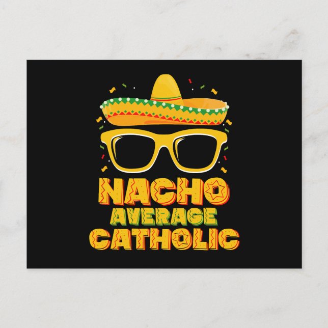 Postal Nacho Promedio de Iglesia Católica Cinco De Mayo (Anverso)