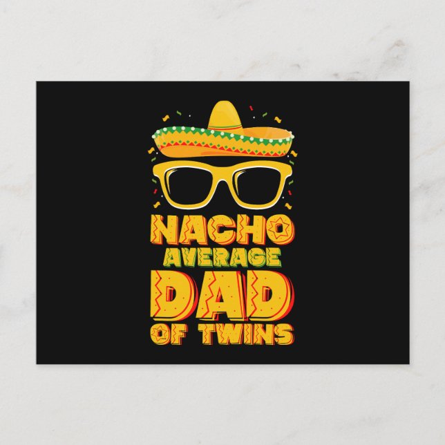 Postal Nacho Promedio De Papá De Los Gemelos Mexicanos Ci (Anverso)