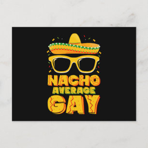 Postal Nacho promedio gay mexicano LGBTQ Cinco de Mayo