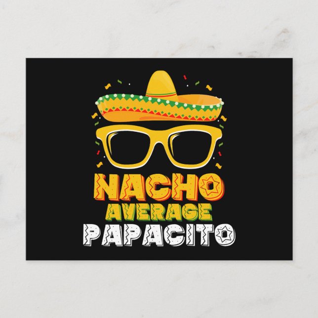 Postal Nacho Promedio Papacito Familia Cinco De Mayo (Anverso)