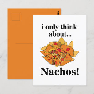 Postal Nachos Comida en la que sólo pienso Nachos