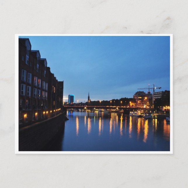 Postal Nacht beim Fluss (Anverso)