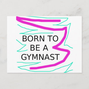 Postal Nacida para ser gimnasta