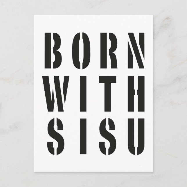 Postal Nacido con Sisu (Anverso)