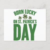 Nacido con suerte en el cumpleaños irlandés del Dí