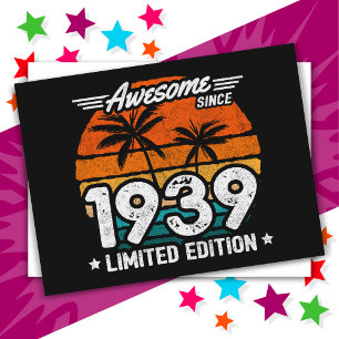 Postal Nacido en 1939 edición limitada retro asombroso de