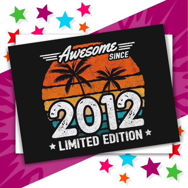 Postal Nacido en 2012 Edición Limitada Retro Impresionant (Subido por el creador)